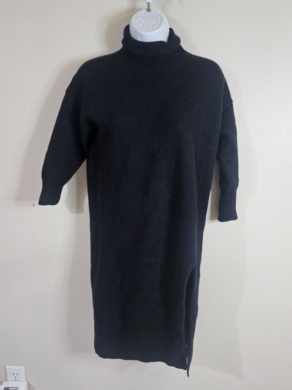 Aritzia Wilfred Cyprie Mock Neck Merino Wool Sweater Dress - Size S